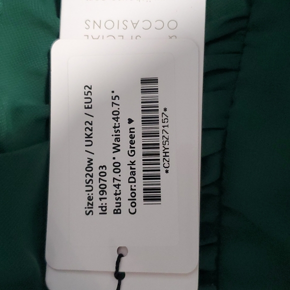 JJs House Dress, Dark Green, US 20W - Picture 4 of 4